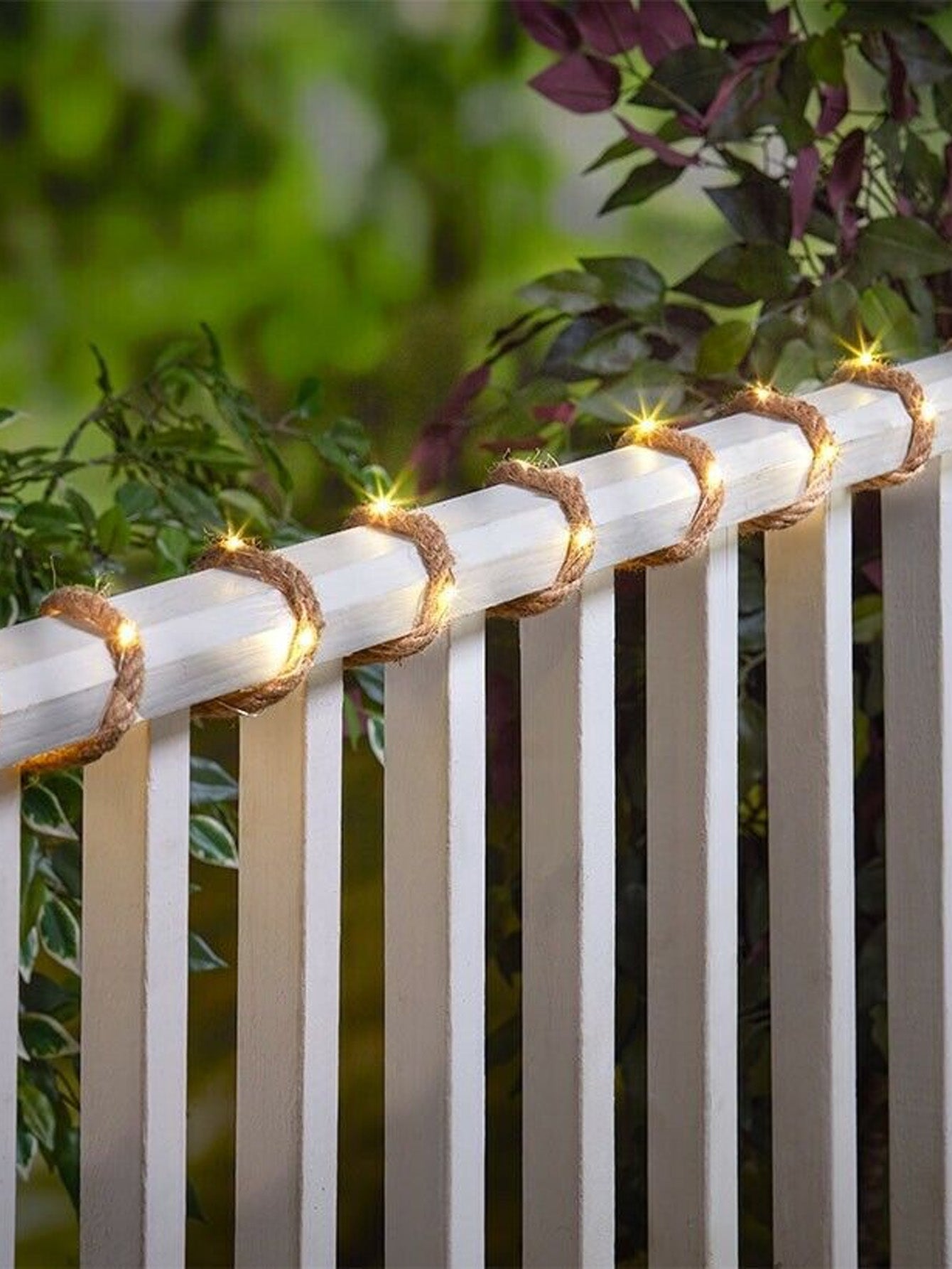 Solar hemp rope light string
