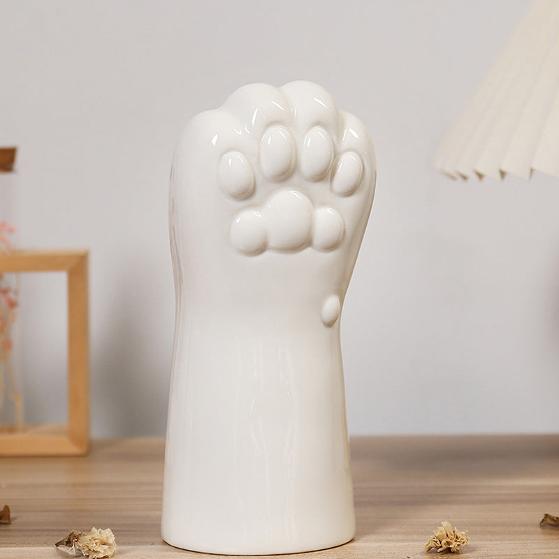 Modern simple ceramic hand shaped vase