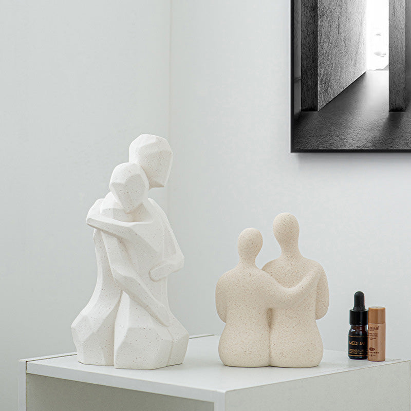 Simple Couple Ceramic Ornaments
