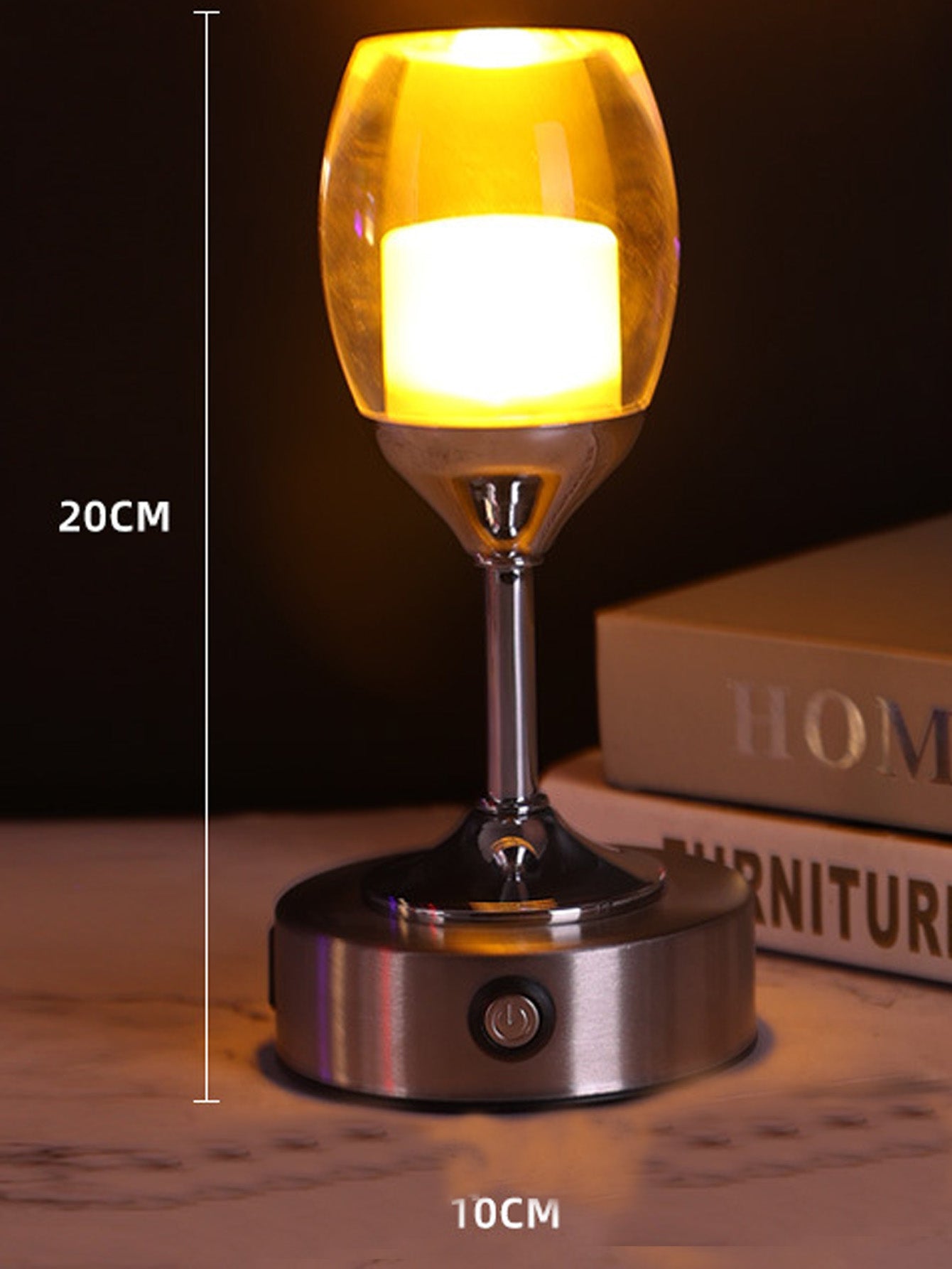 LED creative touch dimming bedside lamp