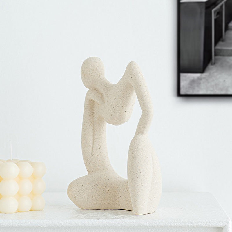 Modern simple ceramic humanoid ornaments