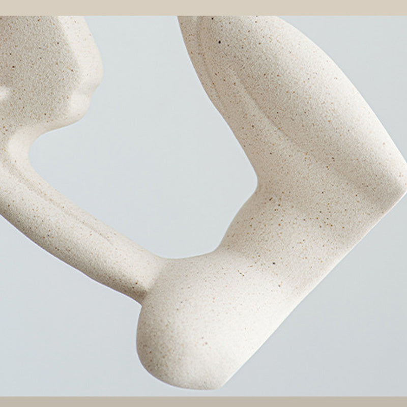 Modern simple ceramic humanoid ornaments