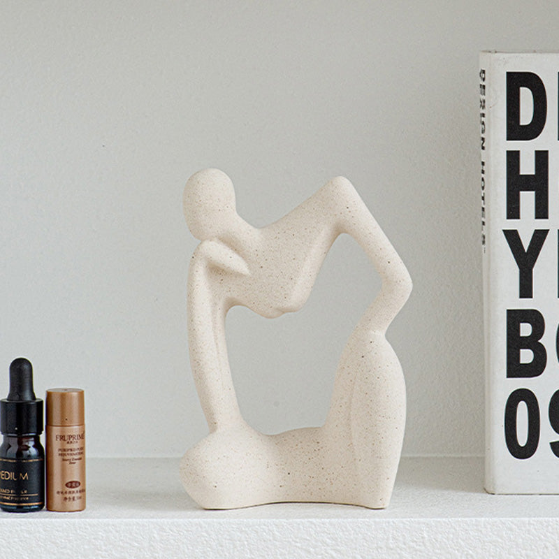 Modern simple ceramic humanoid ornaments