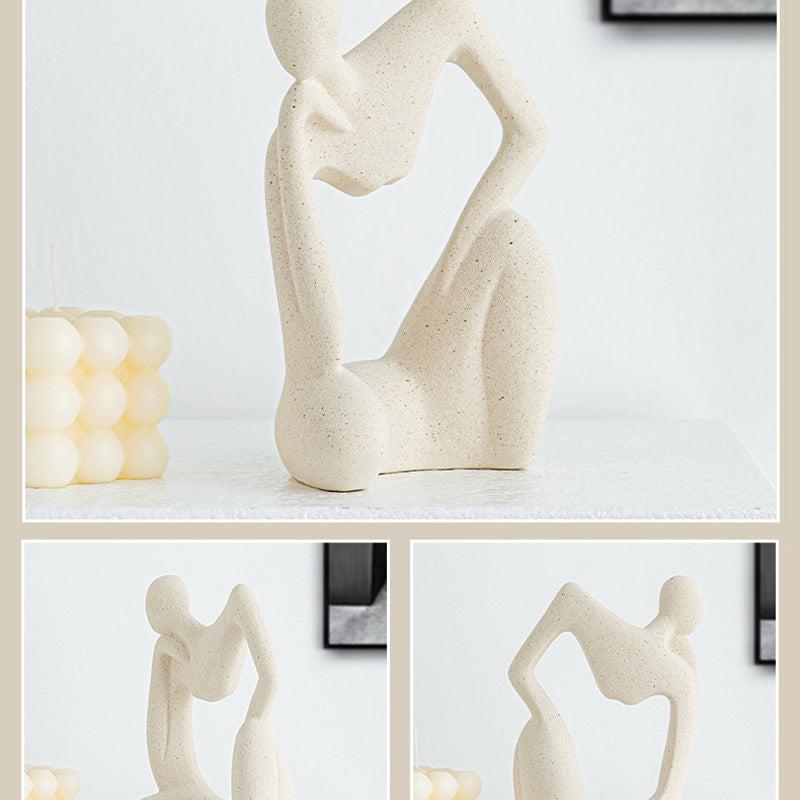 Modern simple ceramic humanoid ornaments