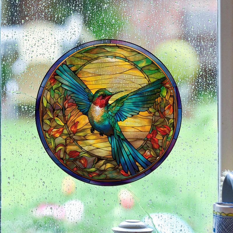 Bird strike warning stickers Colored static glass stickers