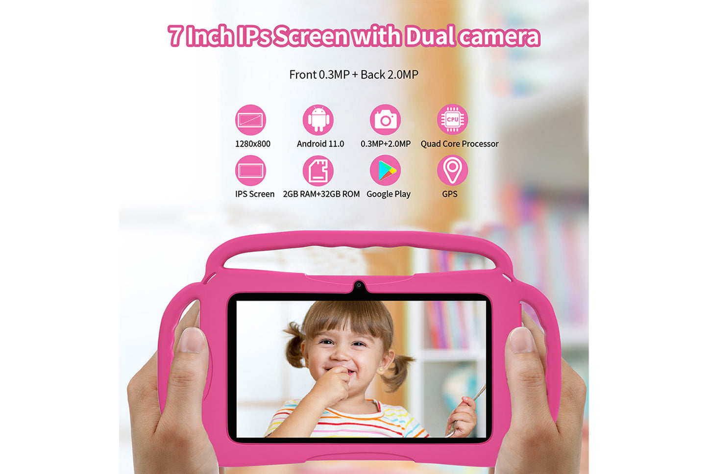 New 7-inch Q88 Kids Tablet with HD Screen