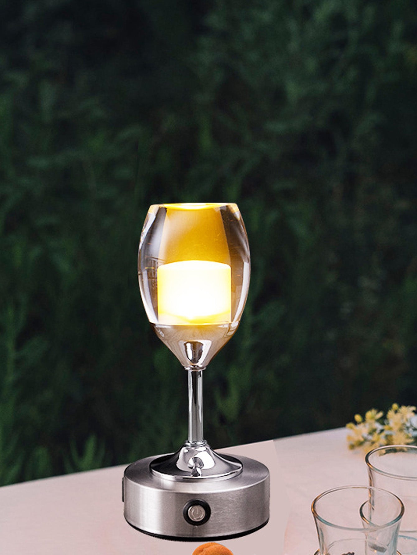 LED creative touch dimming bedside lamp