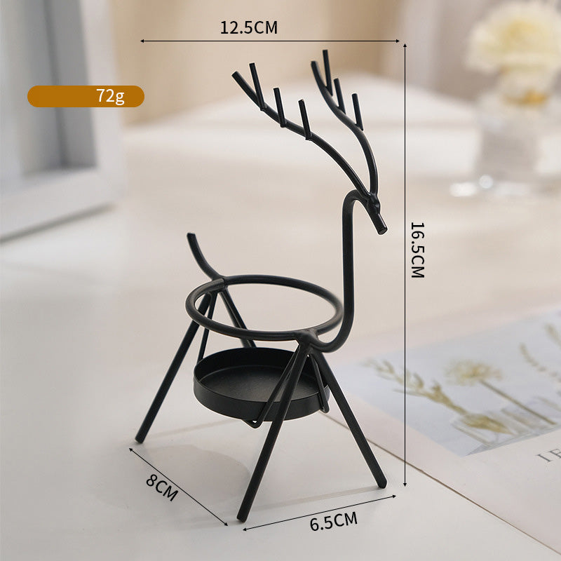 Light luxury iron candle holder