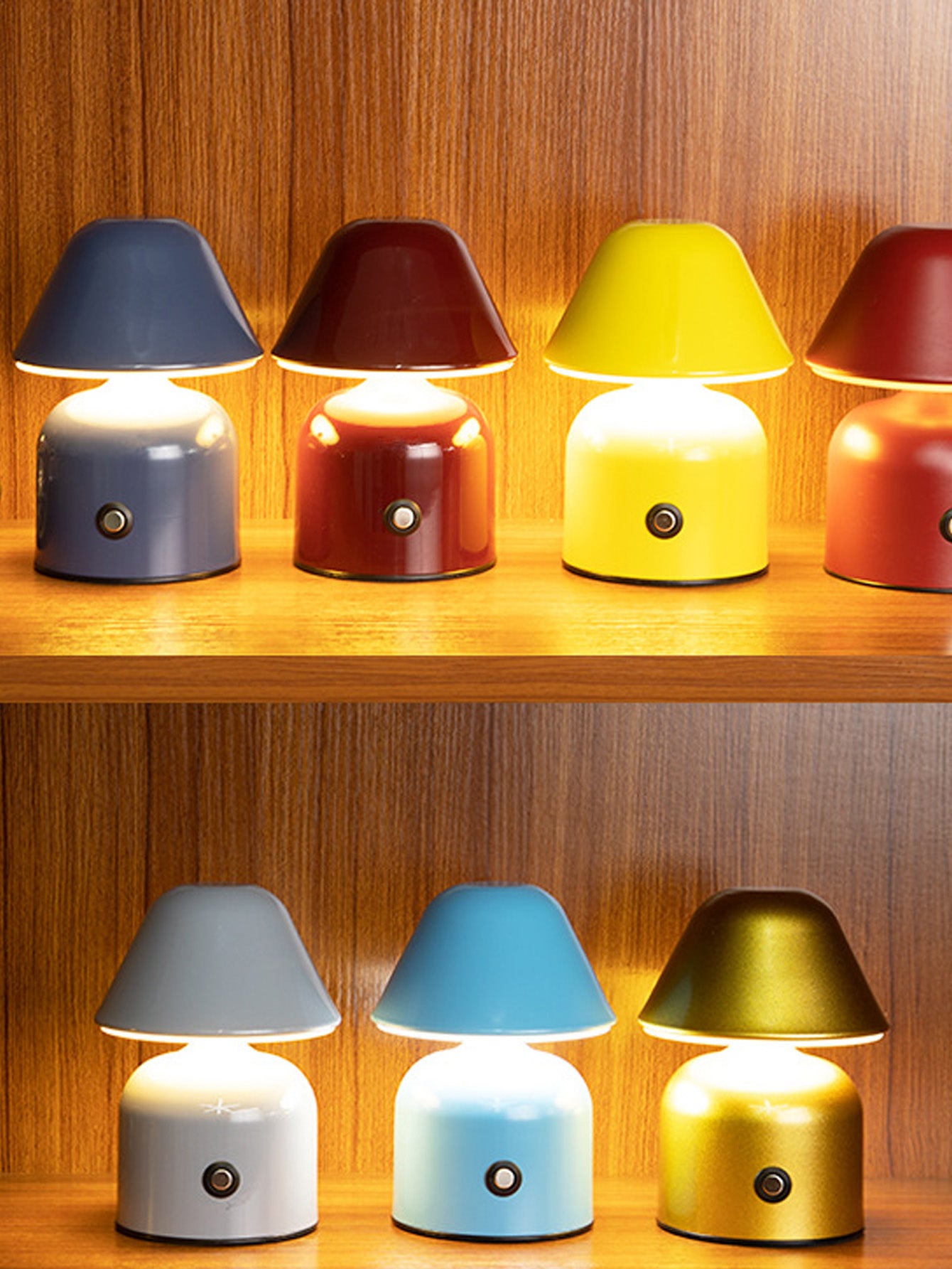 Pleated Mushroom Lamp LED