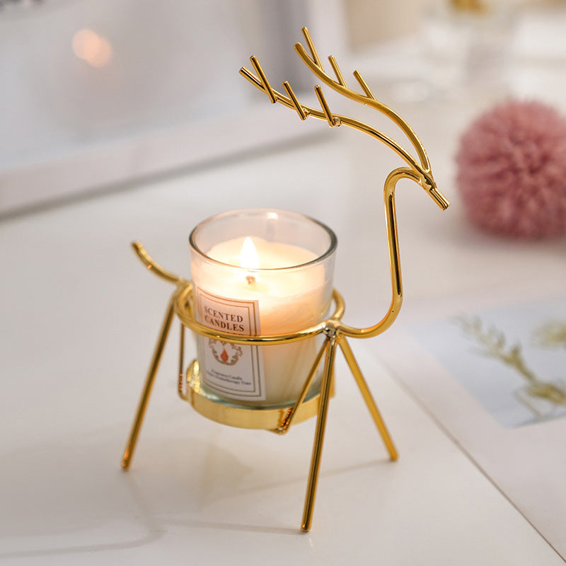 Light luxury iron candle holder