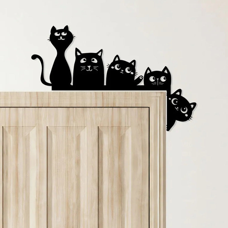Cartoon wrought iron door corner decoration