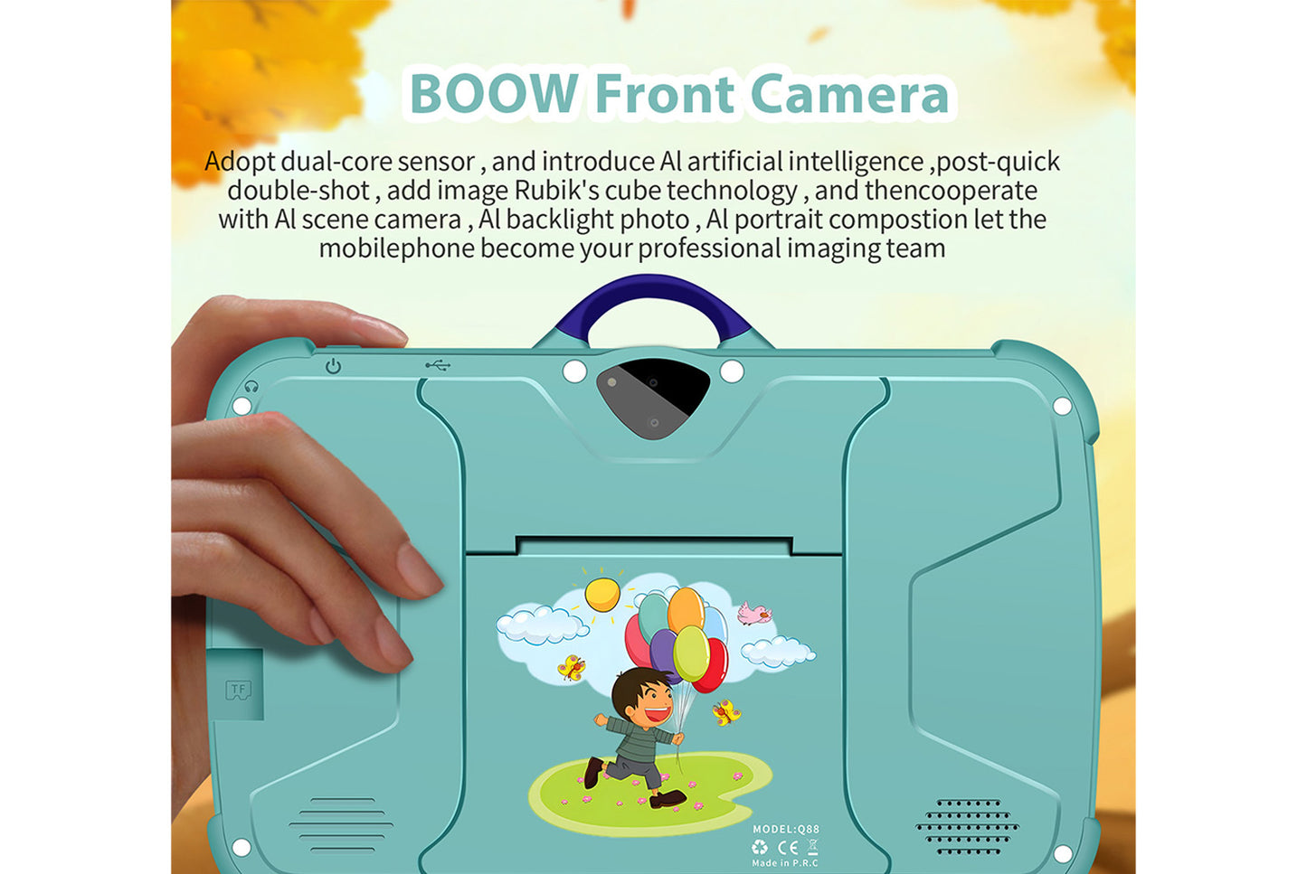 7-inch Kids' Tablet with Android 7.1, Shock-Resistant and Anti-Explosion Design