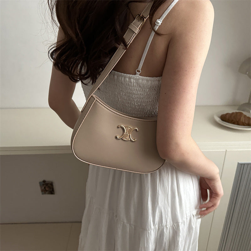 Temperament simple shoulder bag