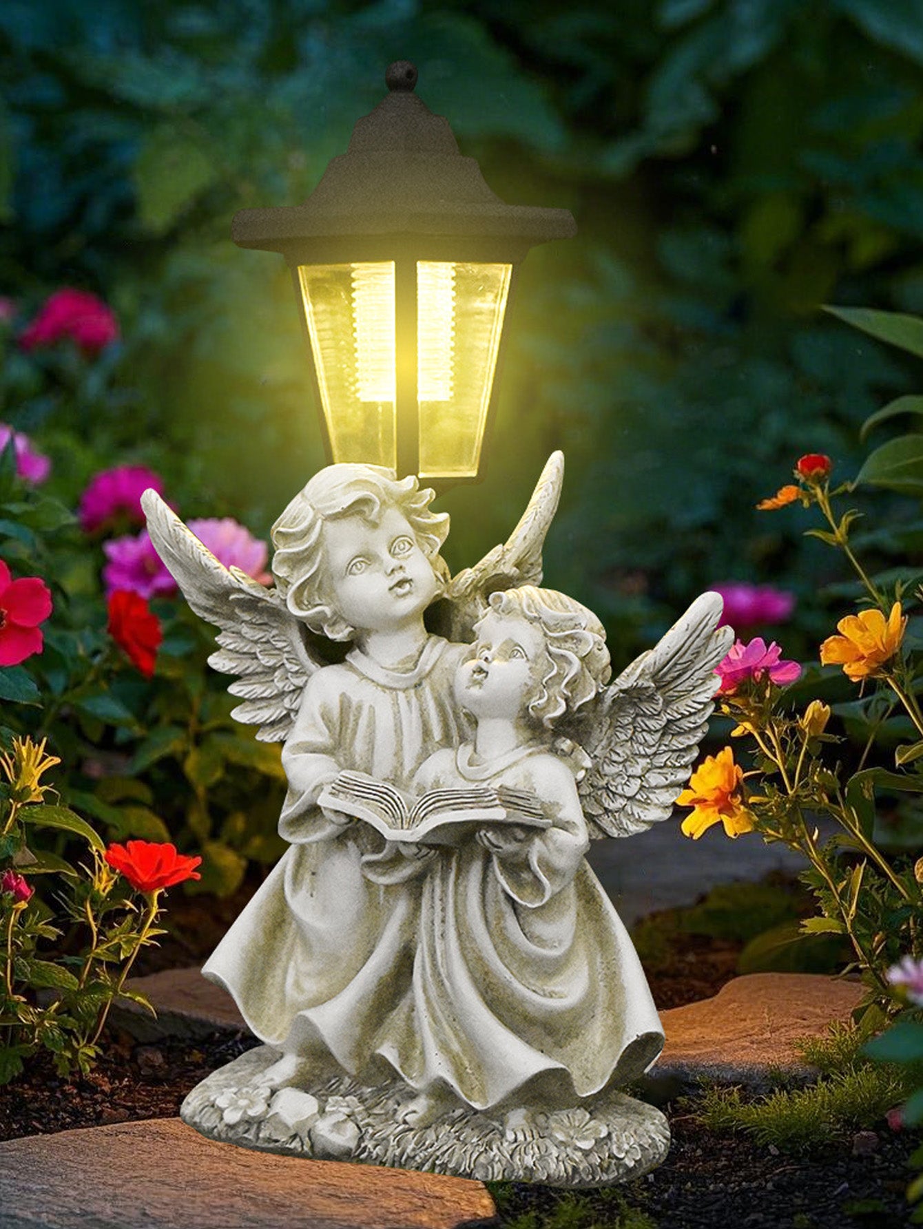 Solar Resin Angel Ornaments