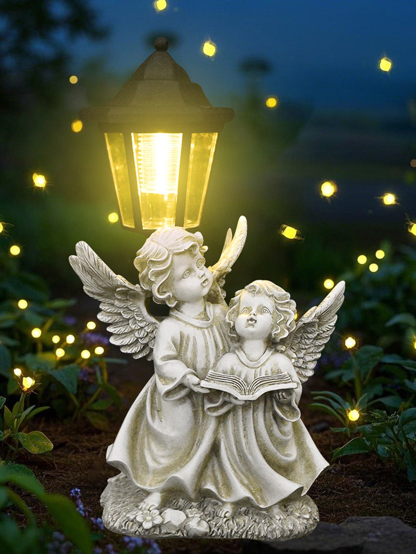 Solar Resin Angel Ornaments