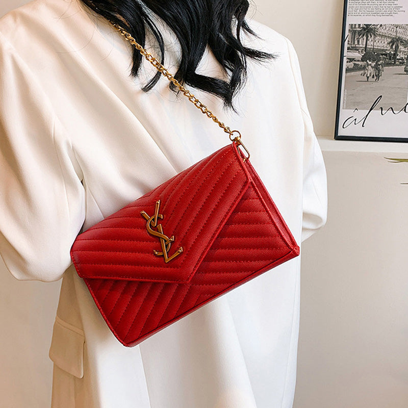 Covered shoulder bag