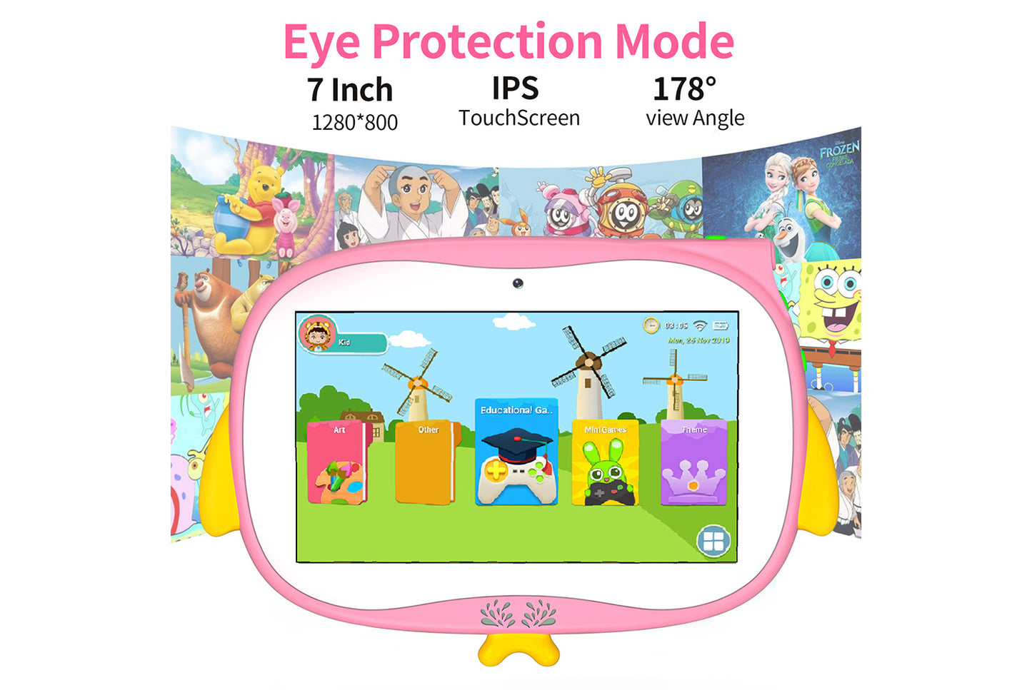 **7-inch drop-resistant children's tablet