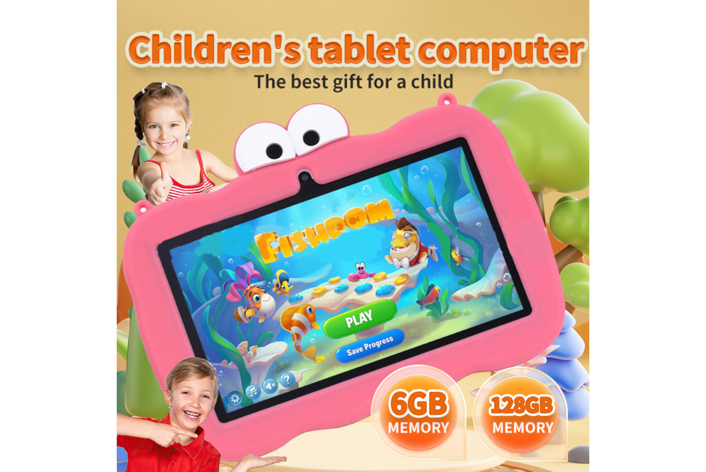 7-inch Kids' Tablet 2-in-1 Learning and Games