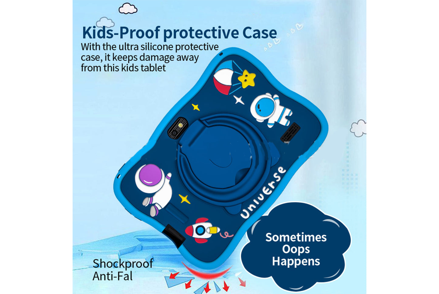 7-inch drop-resistant children's tablet for learning and entertainment