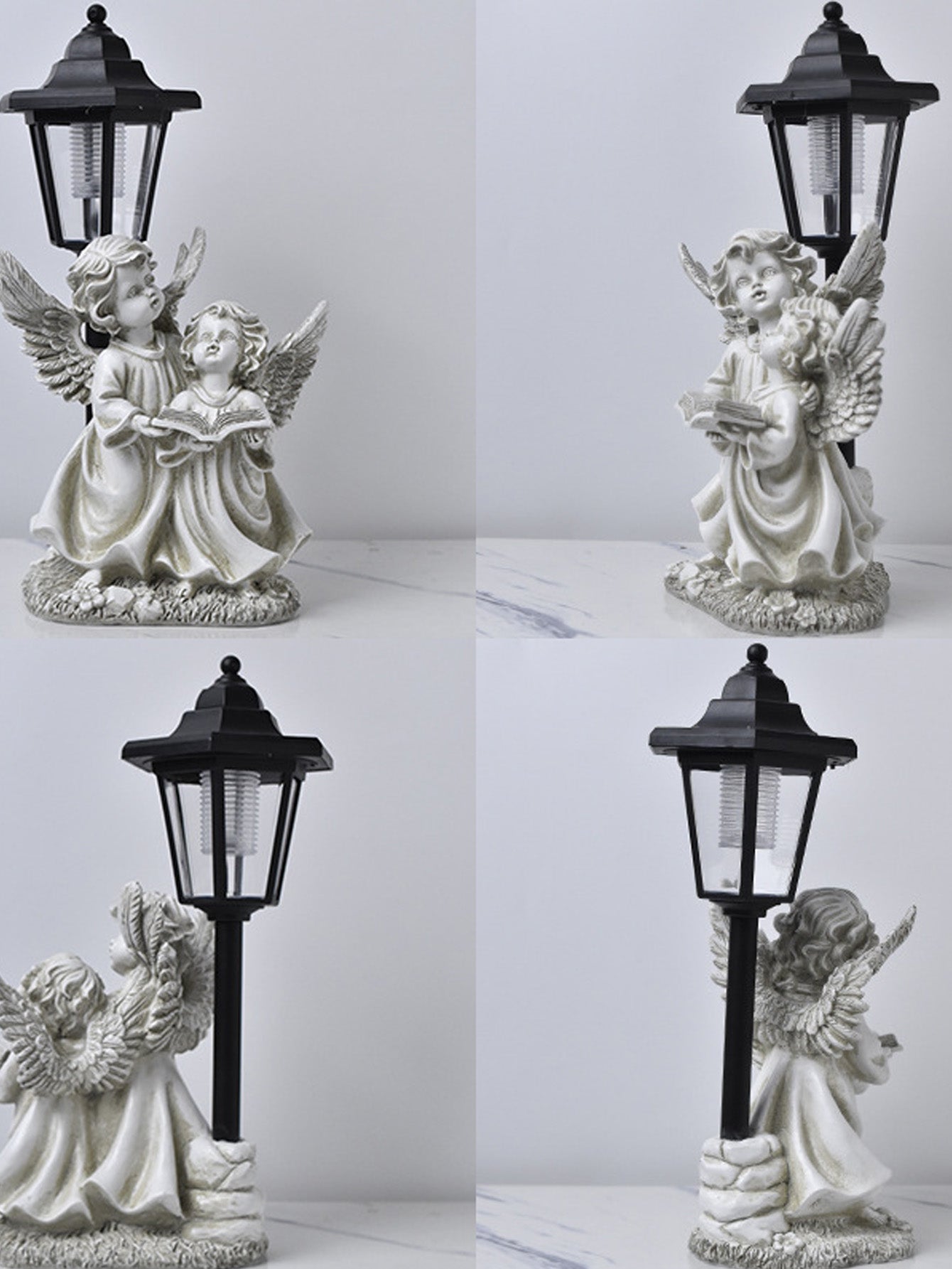 Solar Resin Angel Ornaments