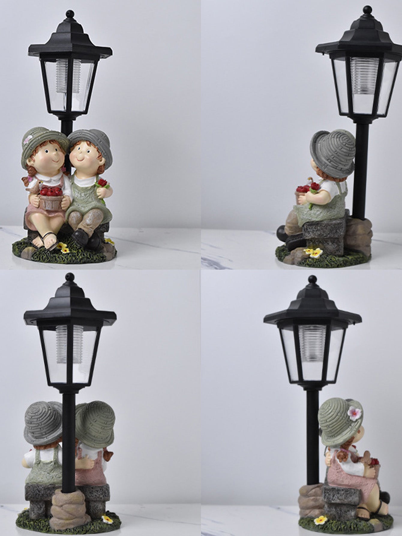 Solar Resin Angel Ornaments
