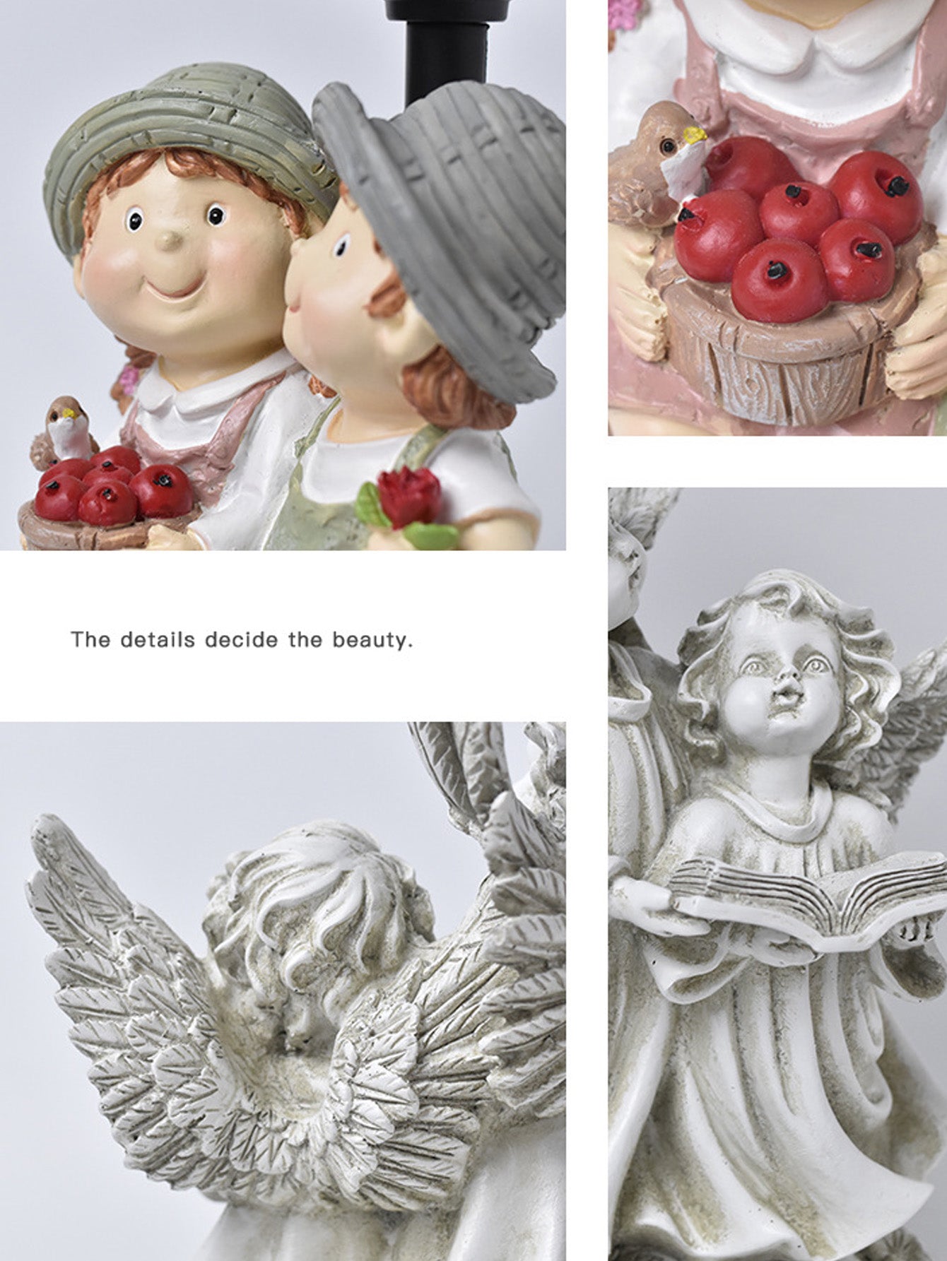 Solar Resin Angel Ornaments
