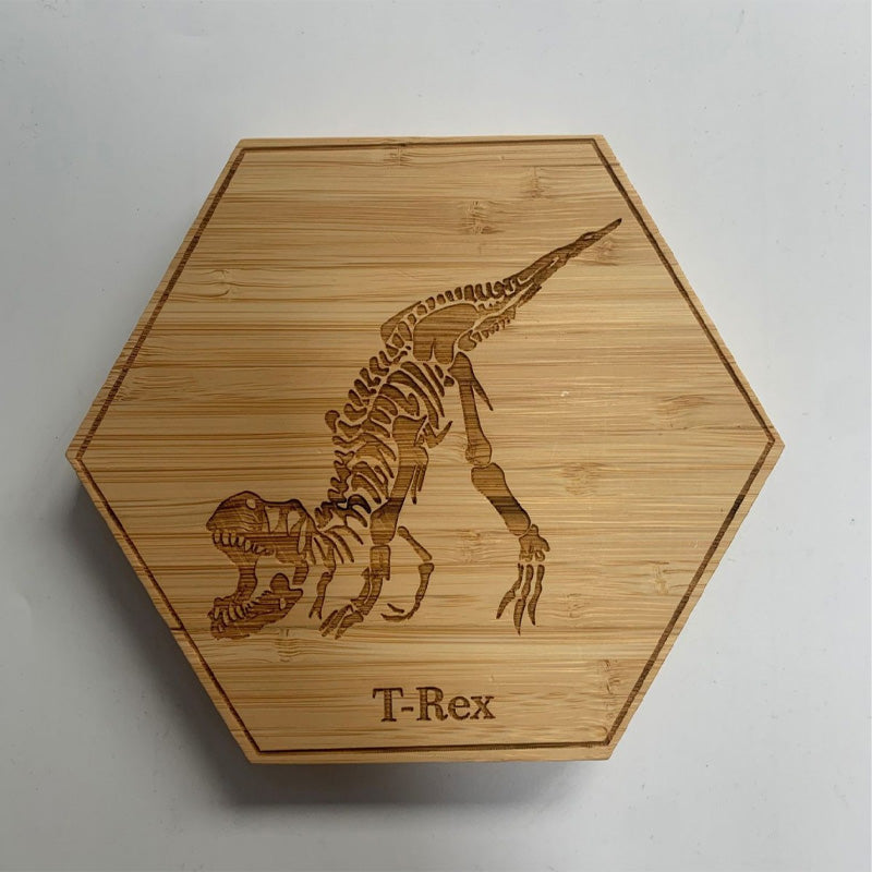 Dinosaur fossil wooden decorative ornaments