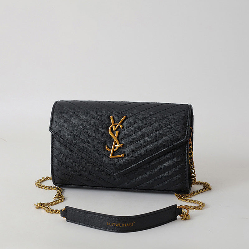 Covered shoulder bag