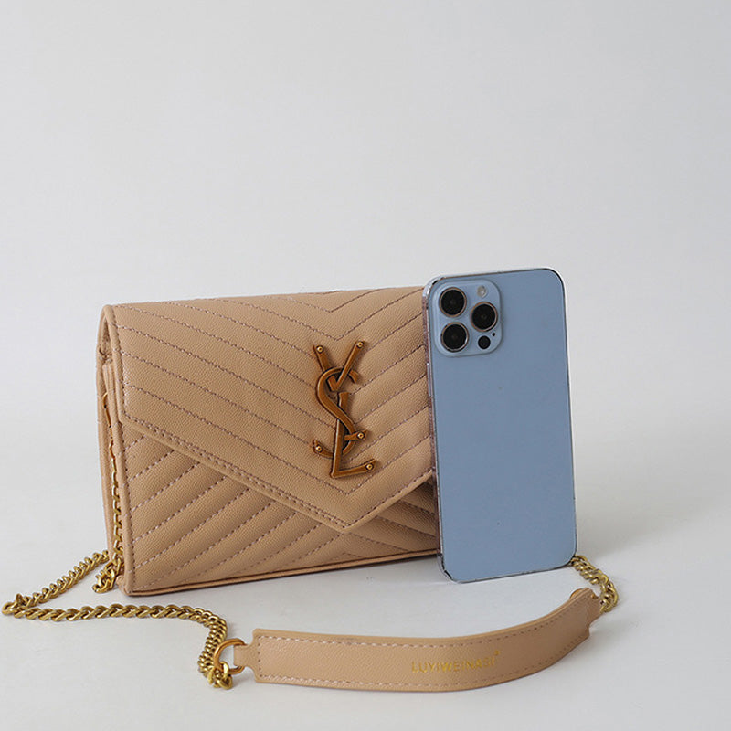 Covered shoulder bag