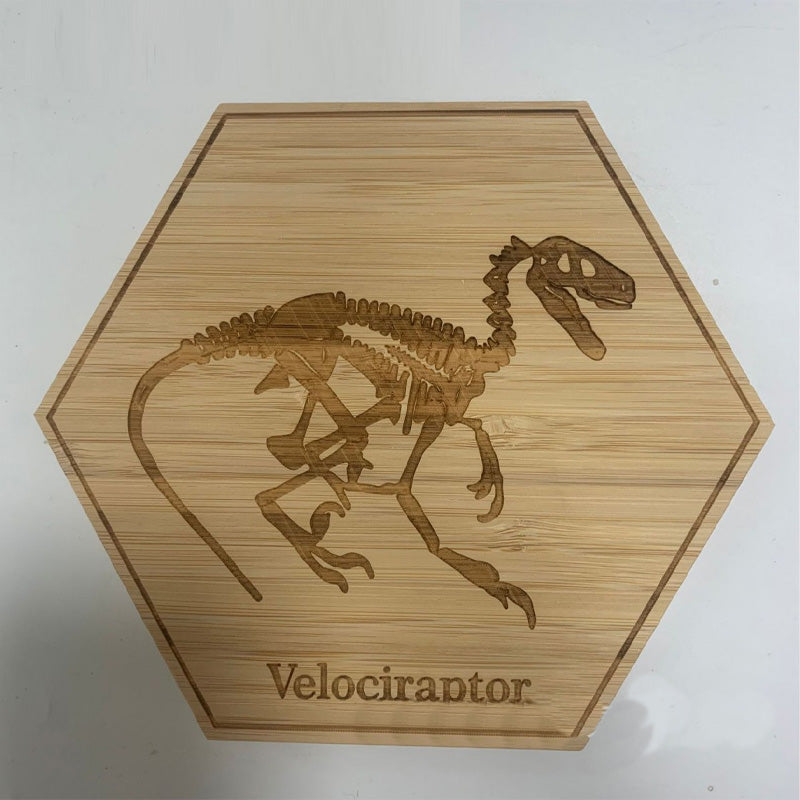 Dinosaur fossil wooden decorative ornaments