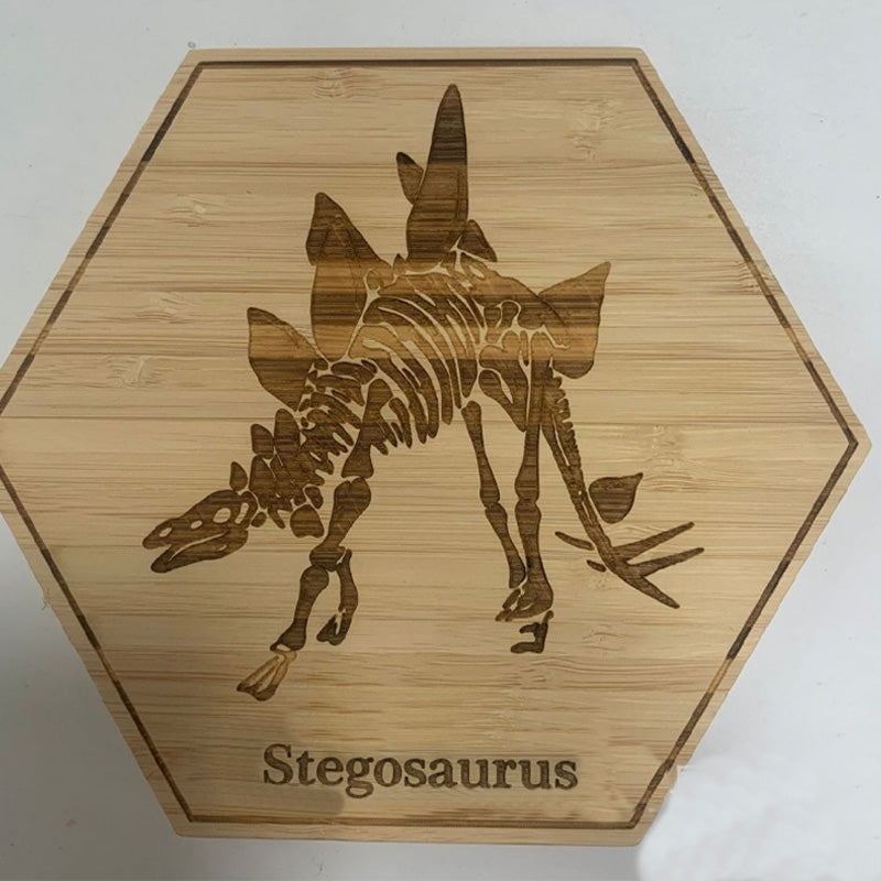 Dinosaur fossil wooden decorative ornaments