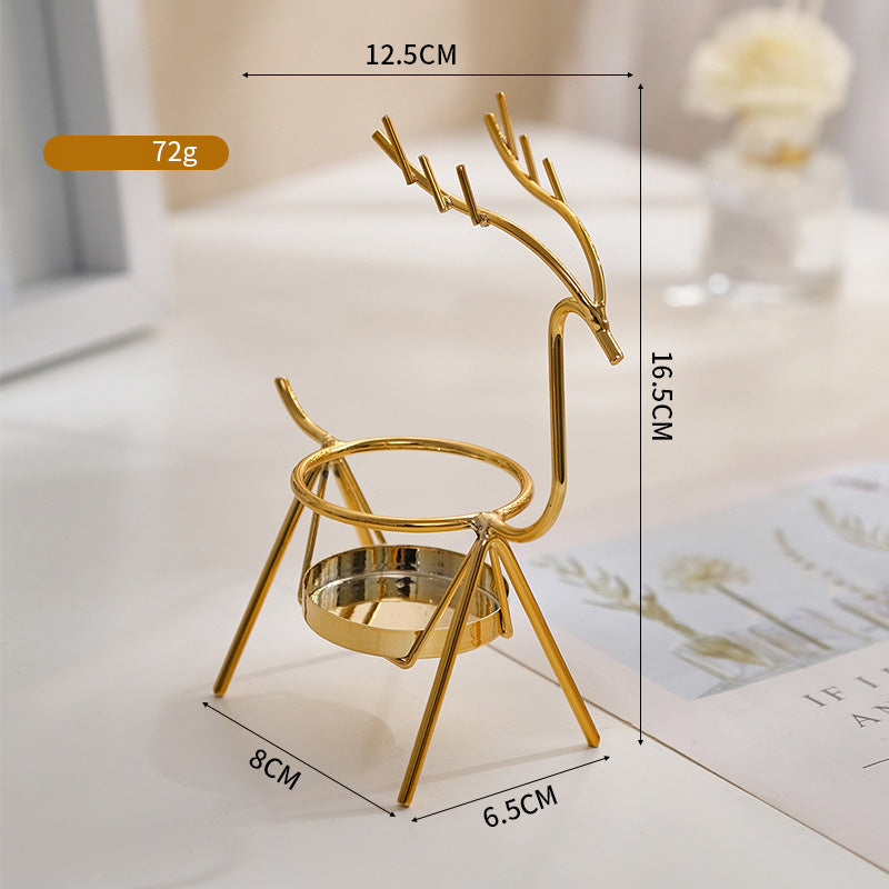 Light luxury iron candle holder