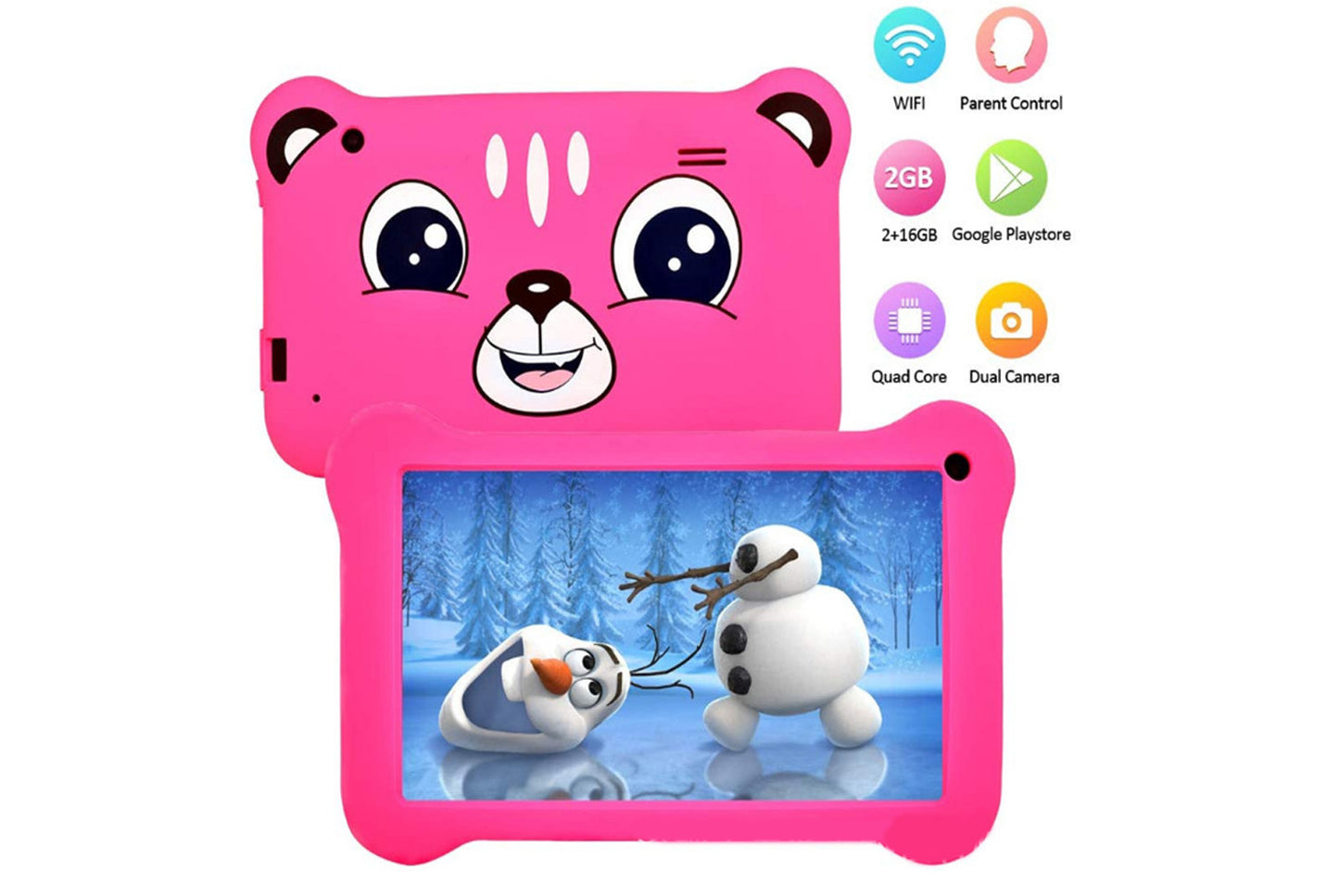 7-inch Tiger Kids Tablet 1+8GB HD Screen, Two Colors Available