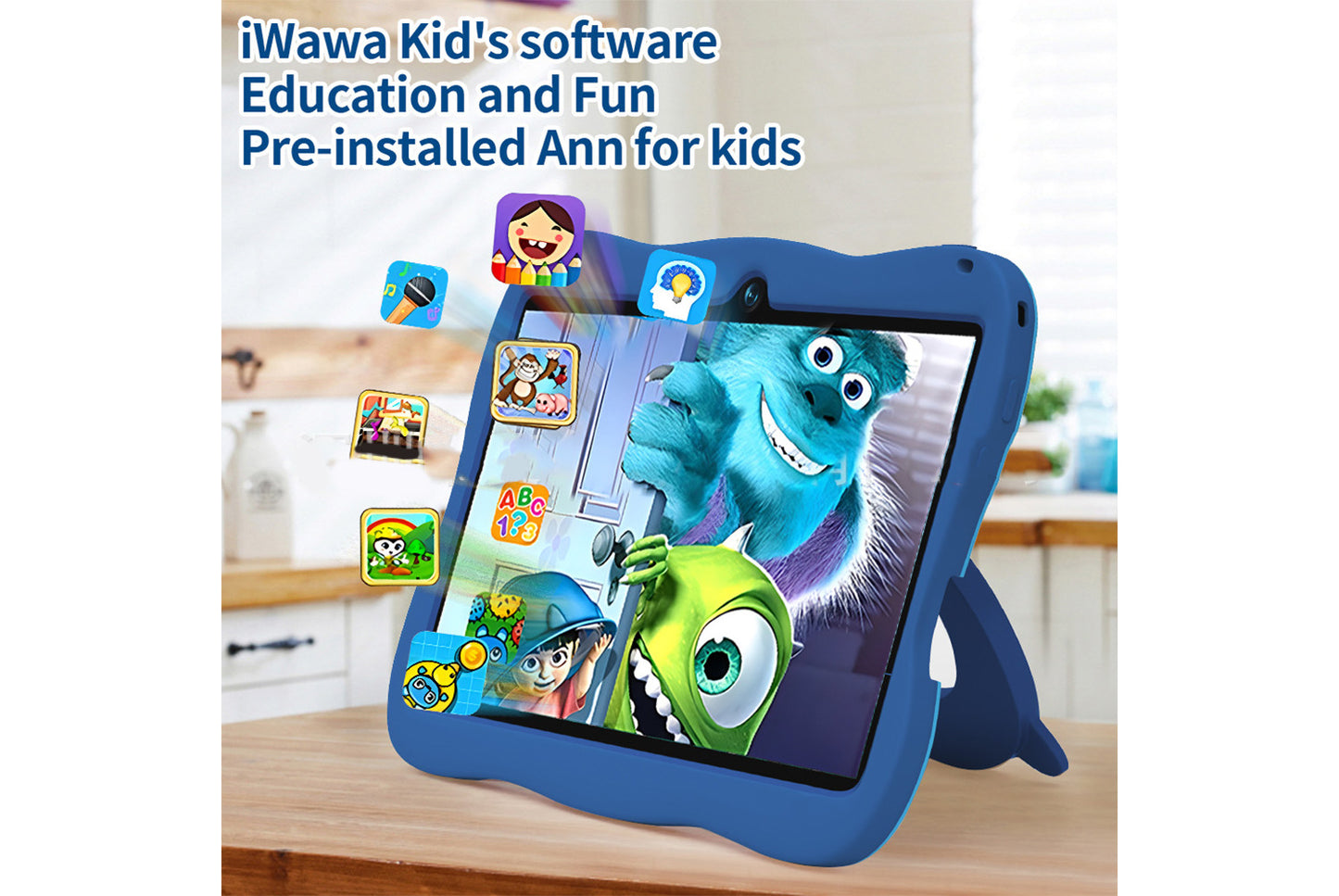 7-inch drop-resistant children's tablet for learning and entertainment