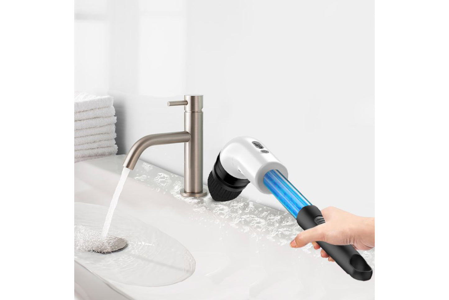 Multi-function Rechargeable Bathroom Electric Cleaning Brush