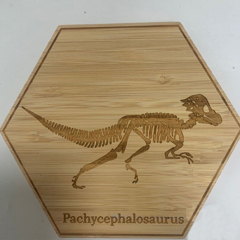 Dinosaur fossil wooden decorative ornaments