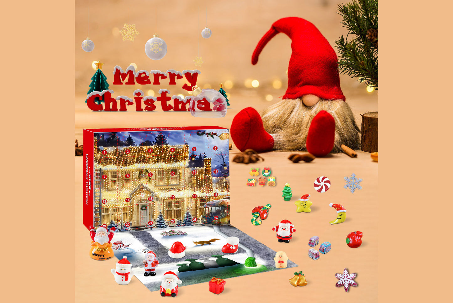 24-day countdown box for the Christmas holiday