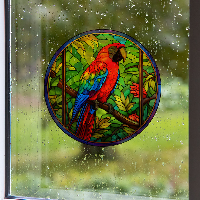 Bird strike warning stickers Colored static glass stickers