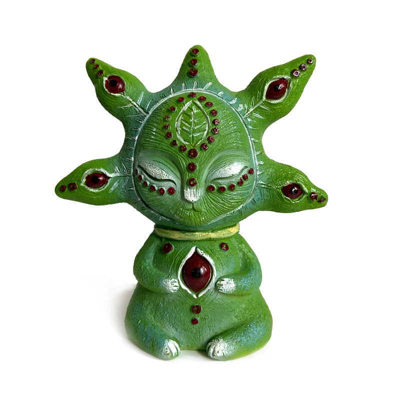 Alien resin toy statue