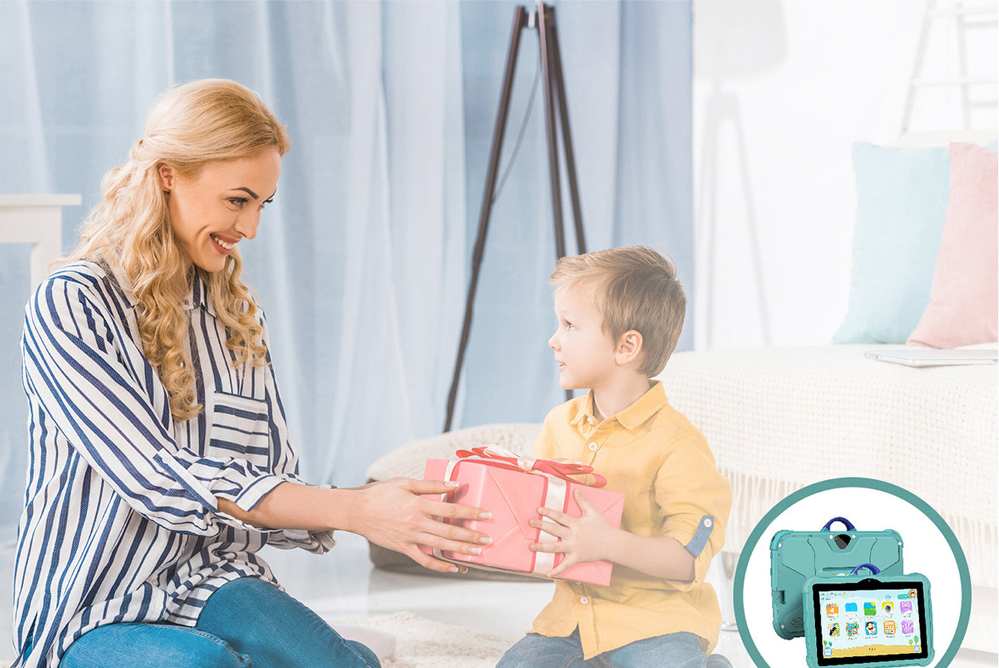 7-inch Kids' Tablet with Android 7.1, Shock-Resistant and Anti-Explosion Design