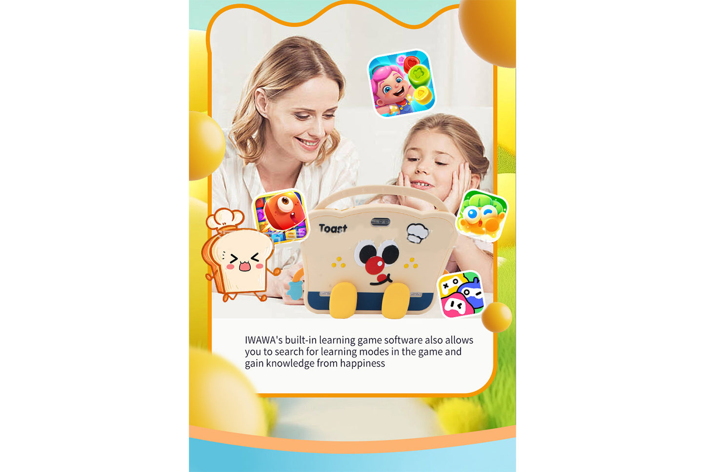 **8-inch Children's Learning Tablet 2+16GB Gift Box
