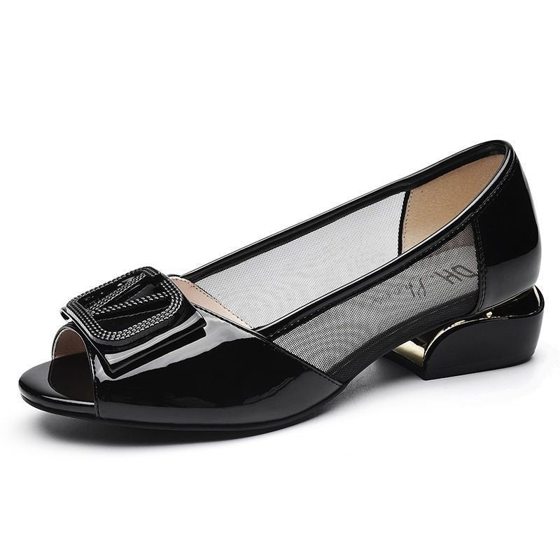 Fish mouth sandals