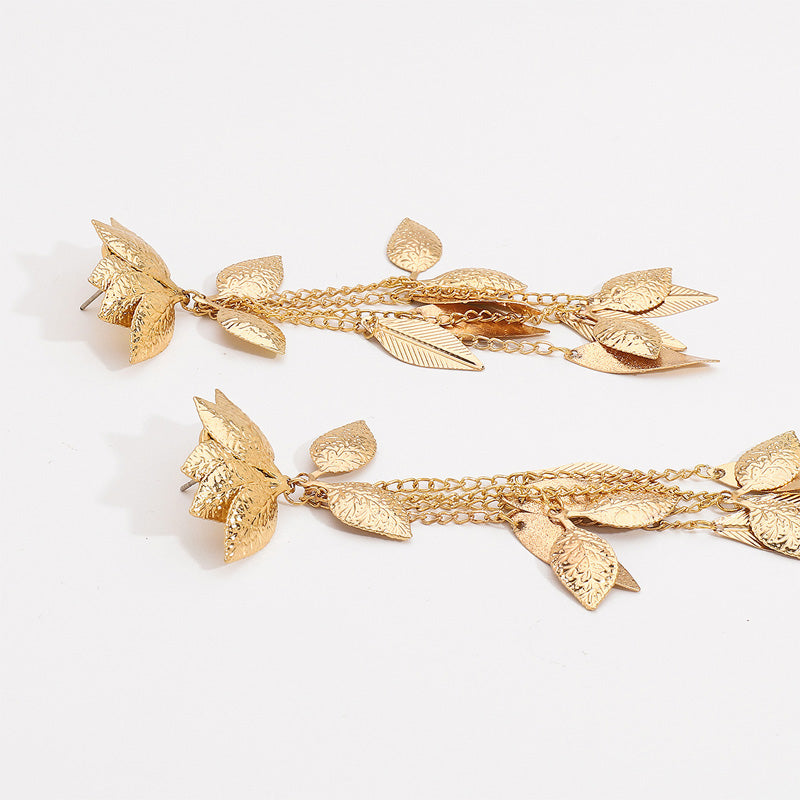 Long exaggerated earrings personality earrings