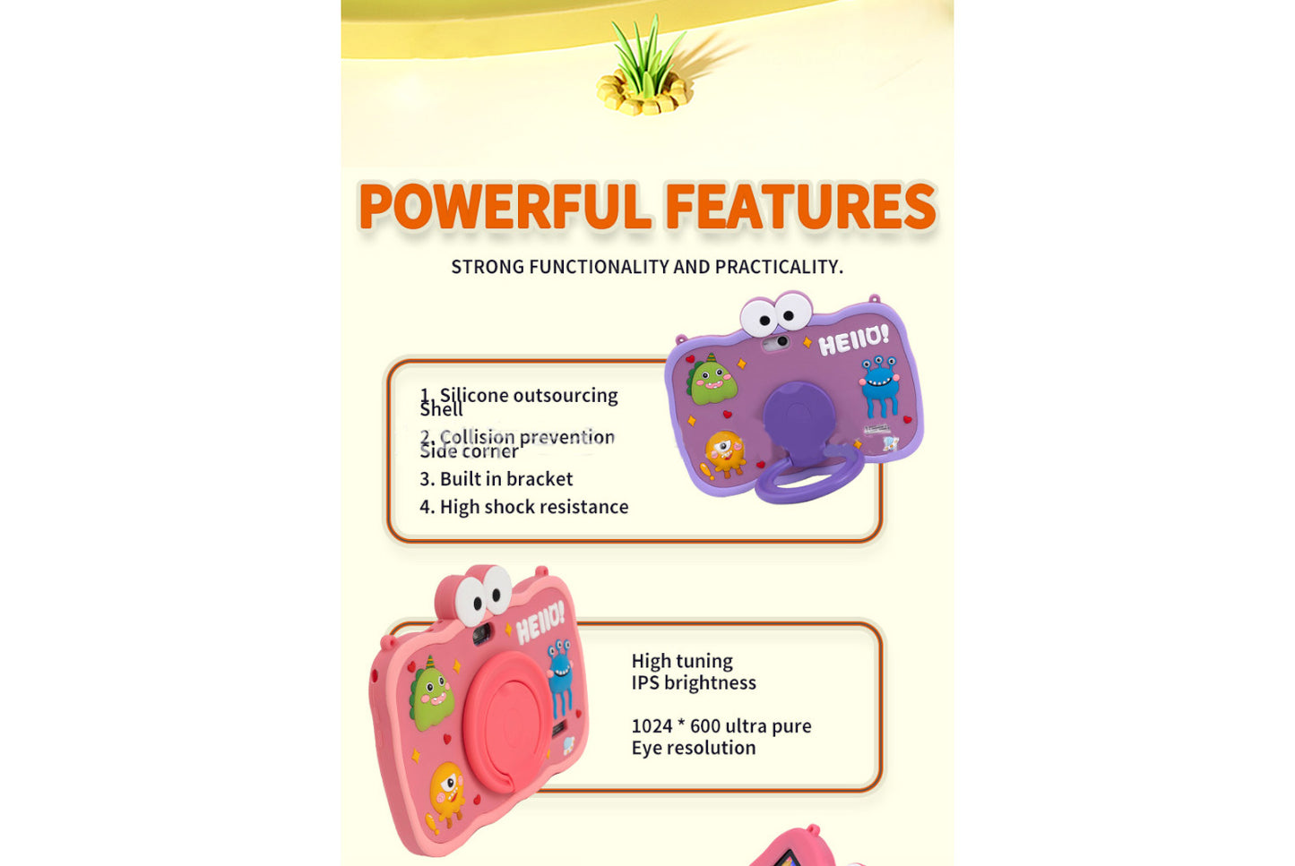 7-inch Kids' Tablet 2-in-1 Learning and Games