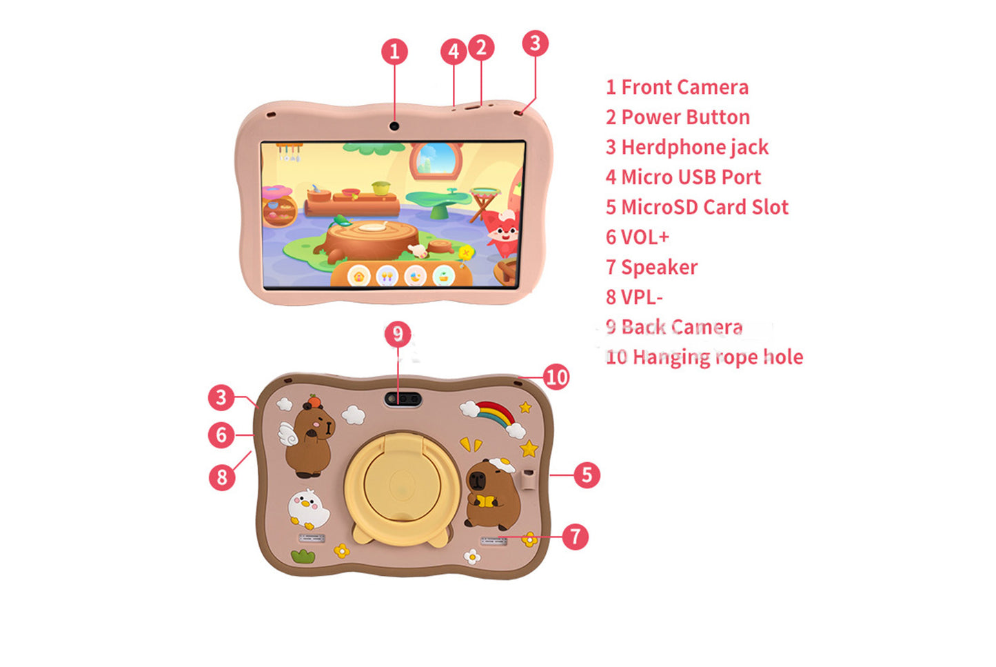 *8-inch Shockproof Children's Tablet