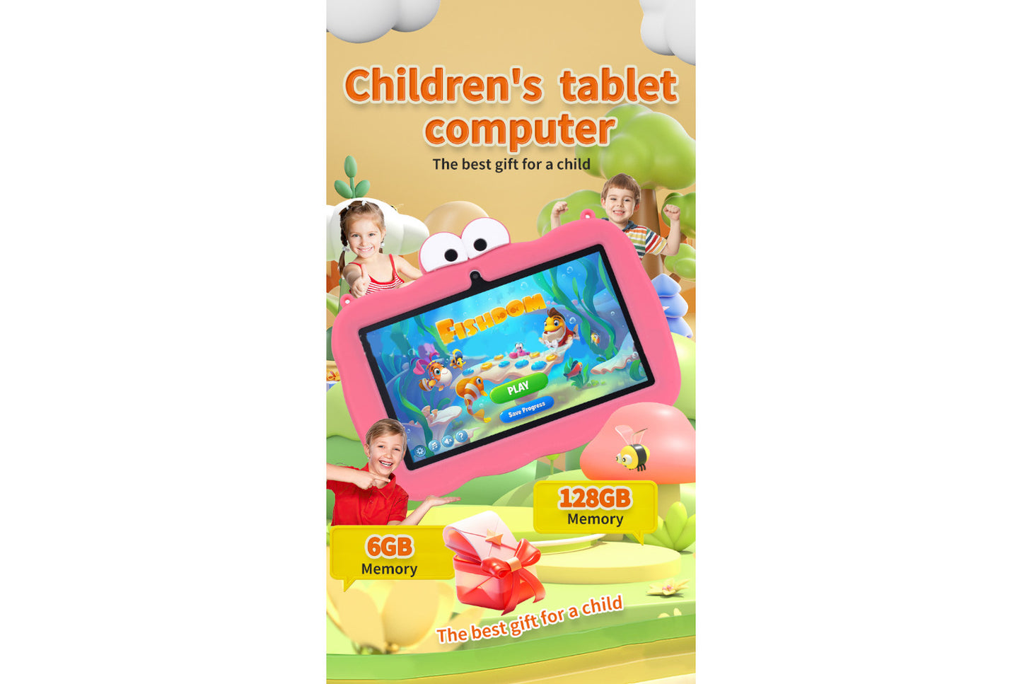 7-inch Kids' Tablet 2-in-1 Learning and Games