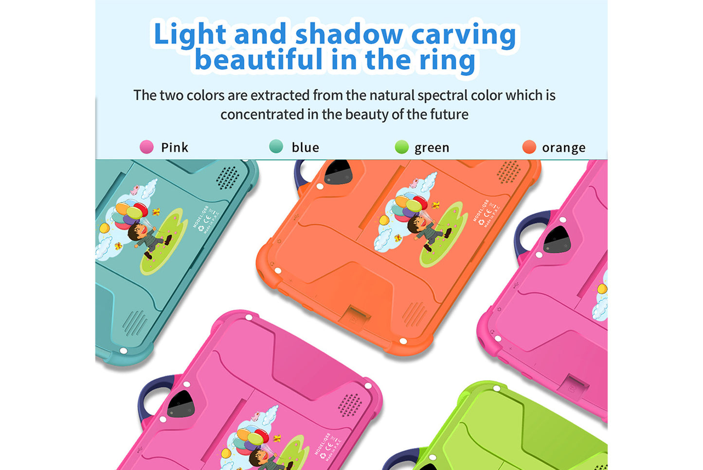 7-inch Kids' Tablet with Android 7.1, Shock-Resistant and Anti-Explosion Design