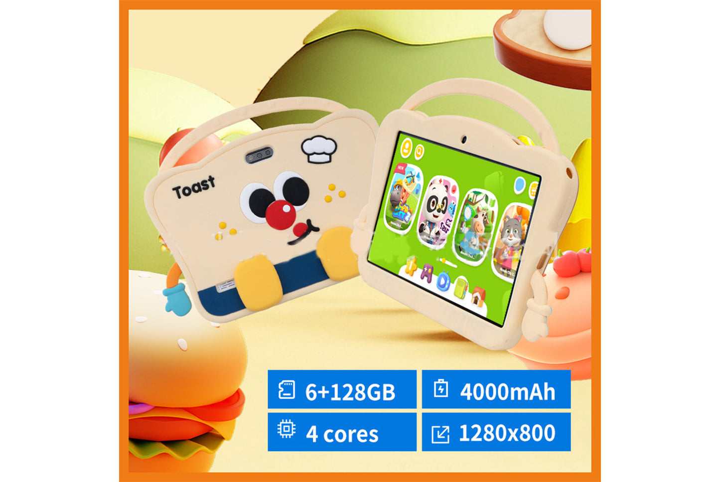 **8-inch Children's Learning Tablet 2+16GB Gift Box