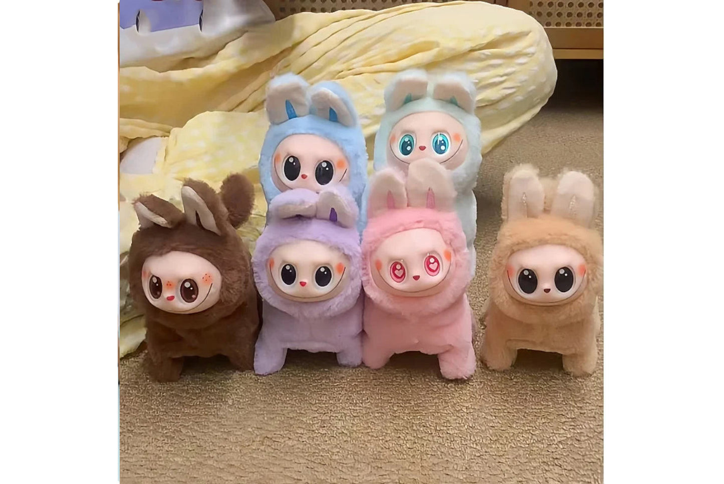 Labubu Electric Dog β Singing Plush Toy with Glowing Face & Wagging Tail