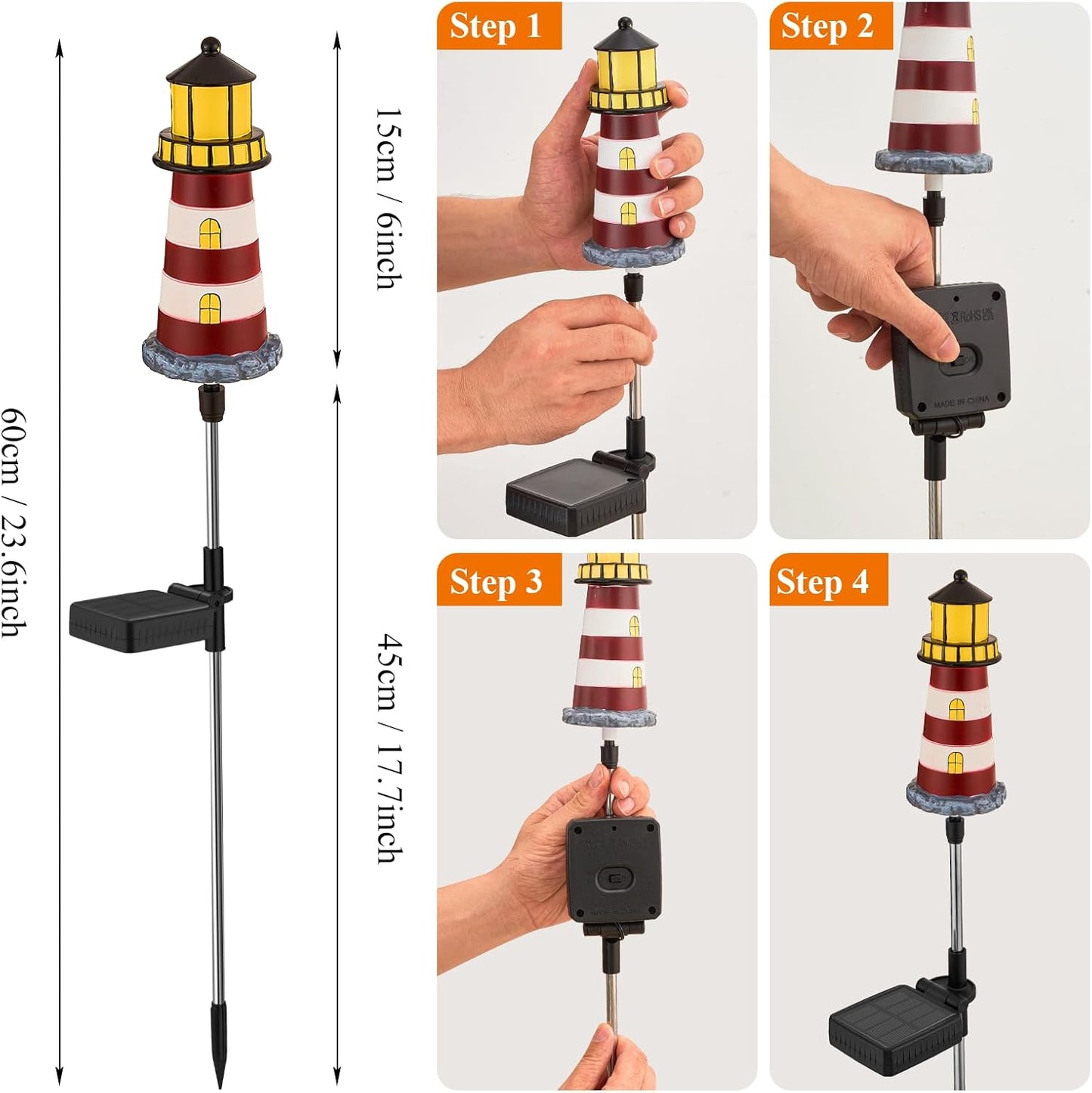 Solar Beacon LED Outdoor Decorative Light